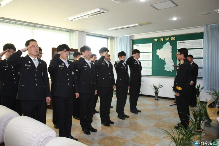 울진소방서, 새내기 소방공무원 8명 임용 힘찻 첫발