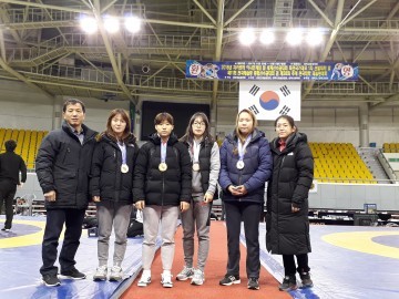 대전 유성구 여자 레슬링팀,  제11회 전국레슬링종합선수권 대회서 금2·동2 쾌거