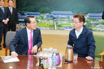 울진군수, 경북도지사 면담 주요현안 사업 협조 당부