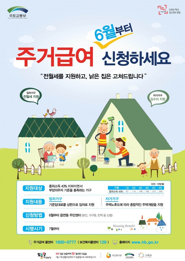 화순군, 6월부터 주거급여 신청 접수
