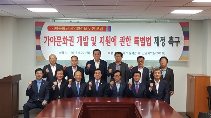  가야문화권 개발 및 지원에 관한 특별법 제정 촉구 간담회, 기자회견 개최
