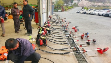 대전농업기술센터, 예취기 수리 봉사 지원…195대 정비