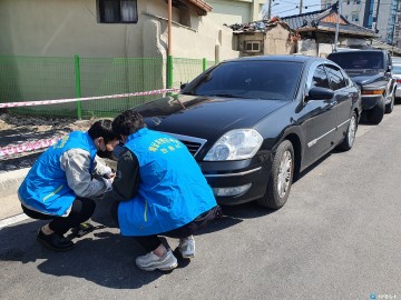 안동시 자동차세 체납차량 번호판 영치
