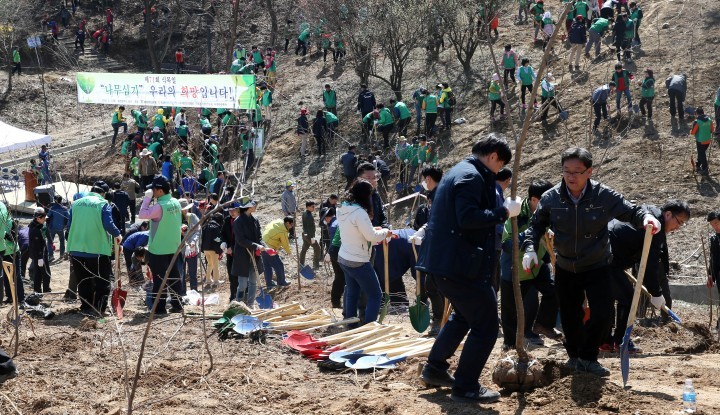 대전 동구, 제71회 식목일 나무심기 행사 가져