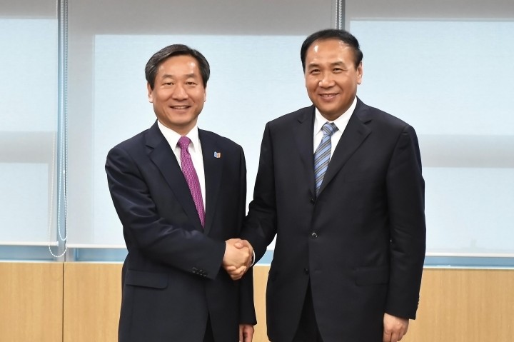 샤오성펑(肖盛峰) 중국 대련시장 인천시 방문
