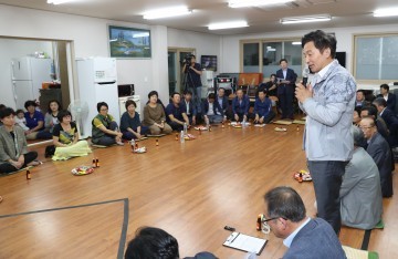 원희룡 지사 1박2일 일정 조천읍 머물며 현장목소리 경청