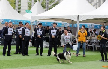 권선택 대전시장, 반려동물과 함께!