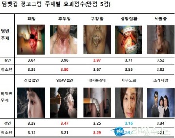 담뱃갑 경고그림 표기, 흡연 예방효과 제법 크다