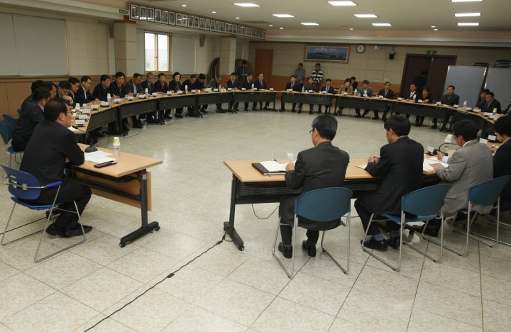 이승훈 청주시장, 읍․면․동장 간담회 가져