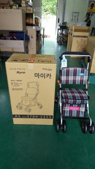 달성군 저소득 어르신들에게 보행보조차 80대 무료 지원