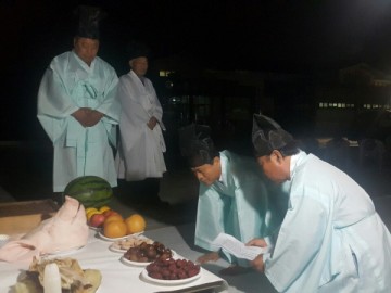 영천시 청통면 기우제 열려