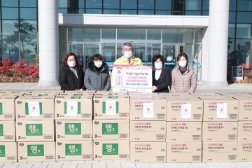 예천군 출신 ㈜경한코리아 이상연 회장, 이웃돕기 물품 기탁