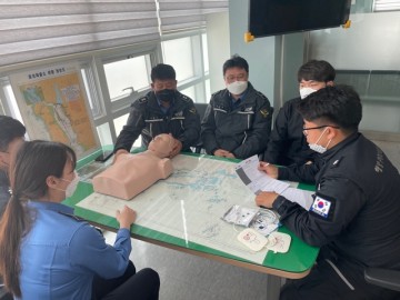 보령해경“파도가 요동치는 바다에서 효과적인 응급처치 필요