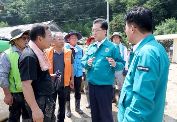 조원휘 대전시의회 의장, 극한호우 피해지역 방문