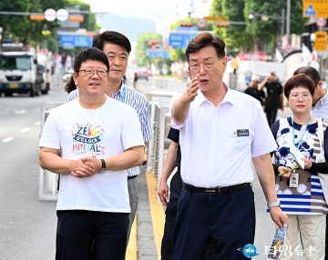 김제선 중구청장, ‘대전 0시 축제’ 최종 현장점검 실시
