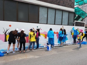 대전 대덕구자원봉사센터, 동네 담장 벽화로 아름다운 골목 됐어요!