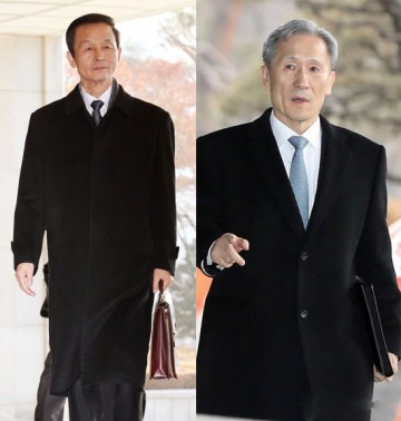 김장수 전 청와대 국가안보실장 20시간 조사 김관진 검찰출석