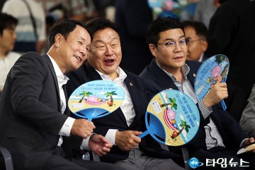‘동구夜놀자' 개장식에 참석한 이상래·송인석·정명국 대전시의원
