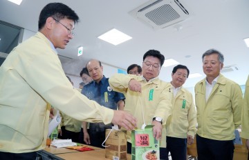 권선택 대전시장, 을지연습 전시 비상식량 급식체험 실시