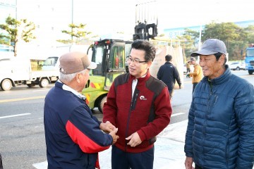 허태정 유성구청장, 공공비축 미곡매입장 찾아 농민 격려!