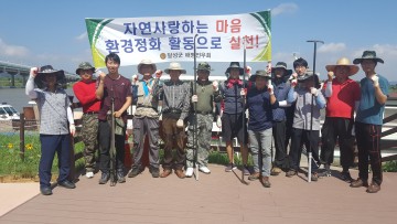 달성군 해병전우회 집중호우 수중정화활동 실시