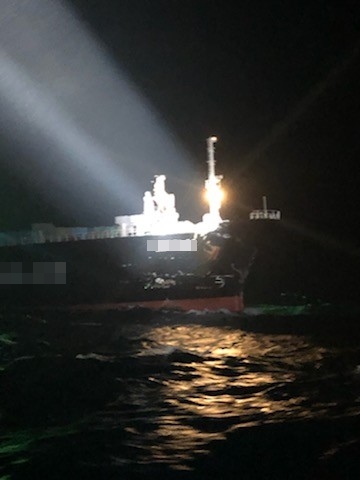 통영해경, 화객선·어획물운반선 충돌 사고 발생