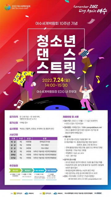 끼를 펼쳐라! 여수시 ‘청소년 댄스 스트릿’ 개최  