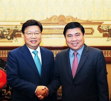 권선택 대전시장, 베트남 ‘웬 탄 퐁’ 호치민 시장 면담