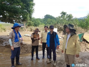 고규창 행정부지사, 피해상황 점검 및 복구작업 참여