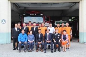 김천소방서, 김응규 경상북도의회의장 방문