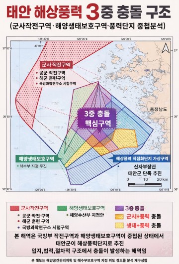 [탐사보도]태안군 ‘군사‧생태‧어업보호 구역 배제‘ vs ’광물‧모래‧풍력 자원팔이“...비지니스