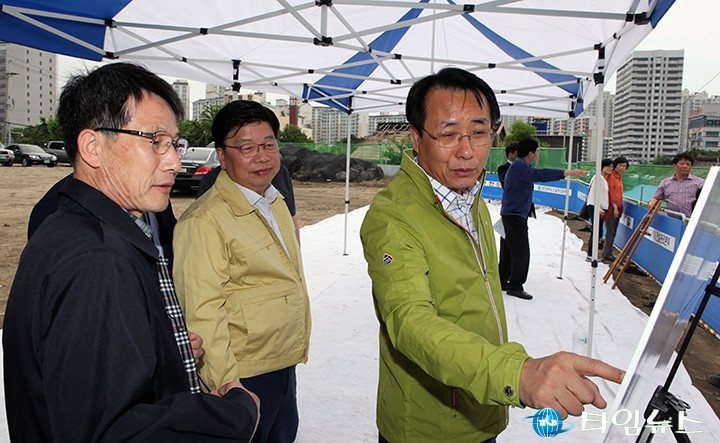 권선택 대전시장, 우기 대비 공사현장 살펴!