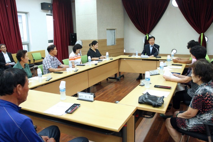 장종태 서구청장, 메르스 관련 가수원동 자생단체장과 간담회