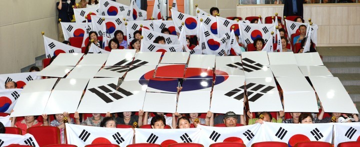 해운대구, 태극기 달기 실천다짐 퍼포먼스 펼쳐