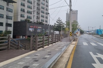 한천길 인도 조성해 보행자 통행 불편 개선