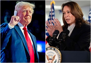 "해리스, 가상대결서 트럼프에 우위"…트럼프측 "허니문 효과"