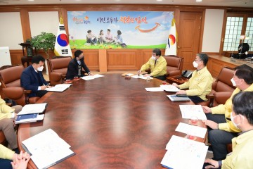 김충섭 시장, 도로, 하천 현안사업 건의