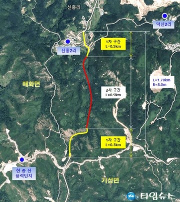 군도17호선 (신흥∼삼산) 도로 조기 개설 추진