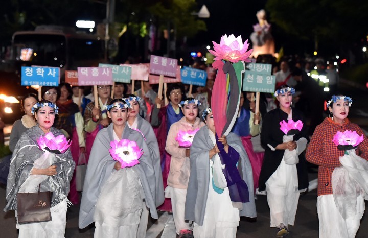 인천불교총연합회 봉축대법회 및 점등식 