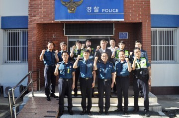 거제서, 강도상해 피의자 검거 관련, 경남청장 현장방문 유공경찰관 즉상 및 격려