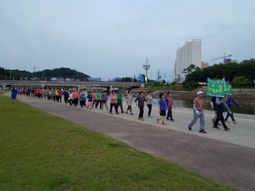 상주시 보건소, 북천 시민공원에서 걷기 동호회 운영 
