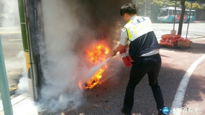 여수경찰, 화재 조기 진압으로 대형화재 참사 막아