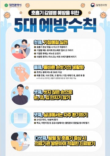 대전시, 겨울철 호흡기 감염병 재유행 총력 대응