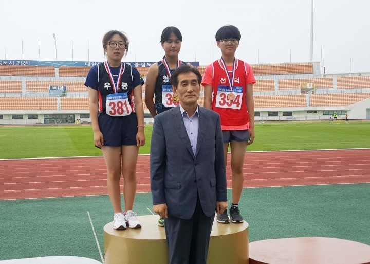 의성 우보중, 경북종별육상경기대회 400M은상 획득