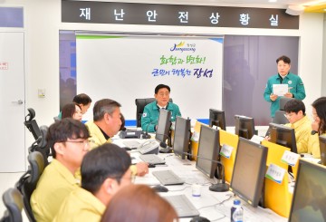김한종 장성군수 "폭설 피해, 주민 불편 없게 행정력 총동원"