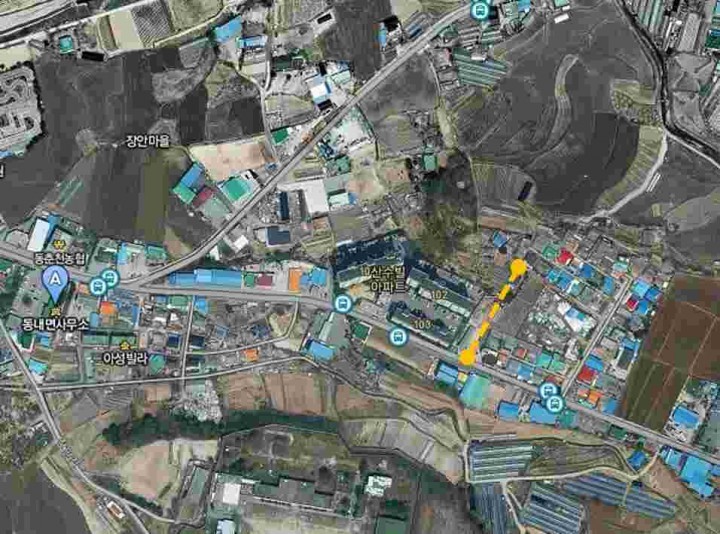 [포토] 동내면 신촌리 도시계획도로 19일 준공한다. 