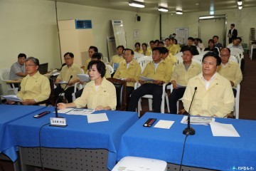 충청북도의회 김양희의장,  2016 을지연습 훈련장 격려 방문