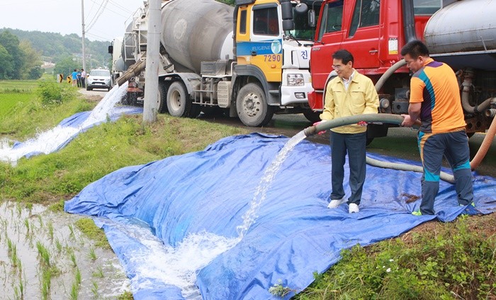 울진군 , 농작물 가뭄극복 위해 발 벗고 나서