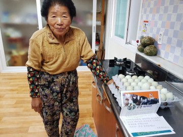 안동, 서후면 경로당에 청계란 기부한 로얄축산