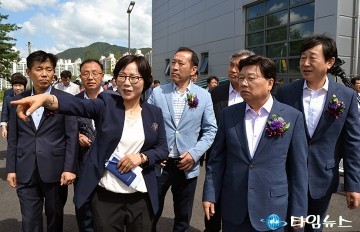 권선택 대전시장, 고도정수처리시스템 시설 확인!